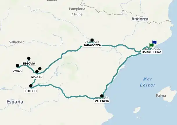 Tour Spagna da Barcellona